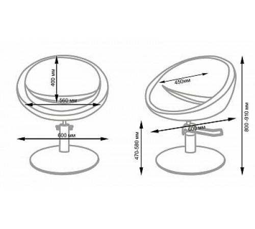 Кресло парикмахерское ЭММА гидравлика