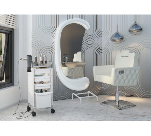 Парикмахерское кресло МД-166 гидравлика, регулировка спинки и подголовника