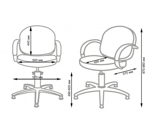 Кресло парикмахерское ОРИОН Люкс гидравлика 