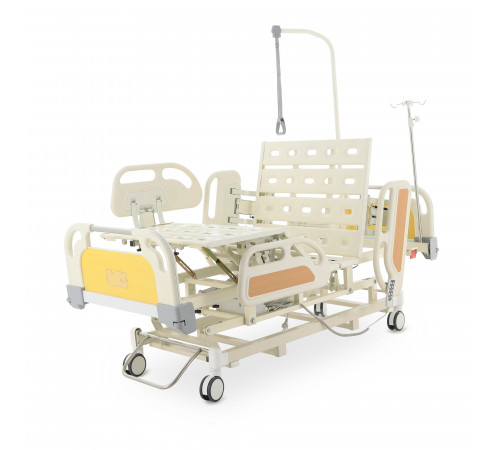 Кровать реанимационная электрическая (5 функций) (МЕ-4019Н-00) с выдвижным ложементом и растоматом CPR+аккумулятор с растоматом