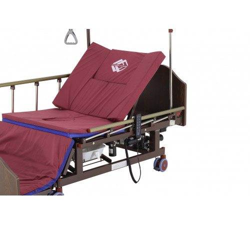 Кровать электрическая DB-11А (МЕ-5228Н-10) ЛДСП Венге с боковым переворачиванием, туалетным устройством и функцией «кардиокресло»