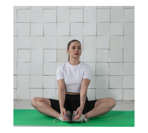 Коврик гимнастический рулонный однотонный 180*60*1 см ЗЕЛЕНЫЙ