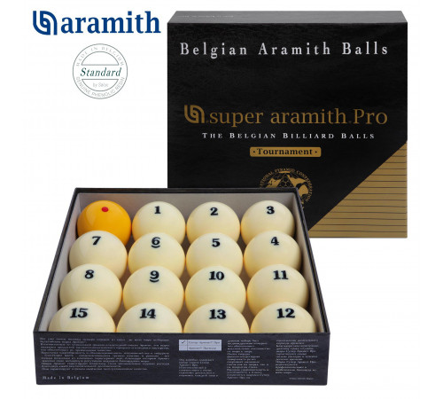 Шары Super Aramith Pro-Cup Tournament Standard Quality Pyramid Ø 67 мм 