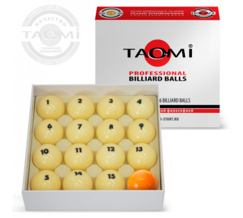 Шары TAO-MI PROFESSIONAL 68 мм Желтый биток
