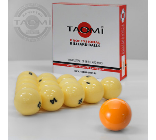 Шары TAO-MI PROFESSIONAL 68 мм Желтый биток