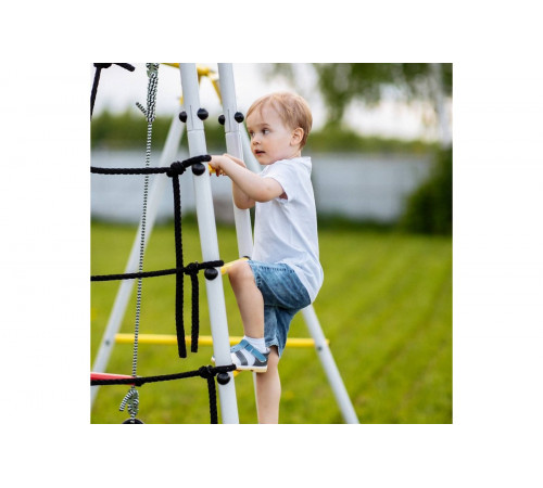 Детский спортивный комплекс для дачи ROMANA Космос (желтый/серый)