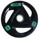 Диск для штанги Smith WP085-10 c 3-м хватом, обрезиненный, 10кг