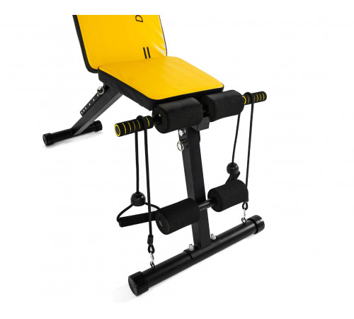 Скамья универсальная с эспандерами DFC D008Y