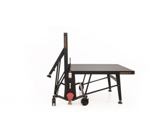 Теннисный стол складной для помещений "RASSON PREMIUM T01 Indoor" (274 х 152,5 х 76 см, черный ясень) с сеткой