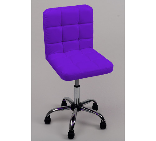 Стул мастера со спинкой хром на колесах Ирис