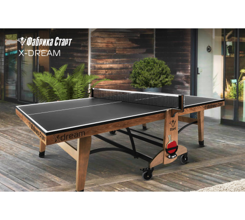 Стол теннисный X-dream ФС (№5, ЛДСП Черный)
