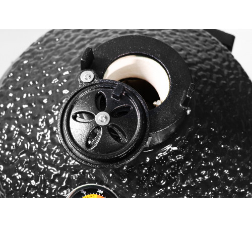 Керамический гриль-барбекю 16 дюймов (черный) (39,8 см)